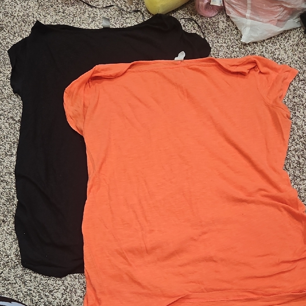 Old Navy Orange Maternity Tops Set Of 2